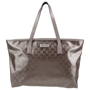 Gucci GG Imprimé Metallic Tote.